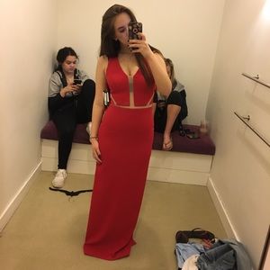Red Prom Dress from bloomingdales